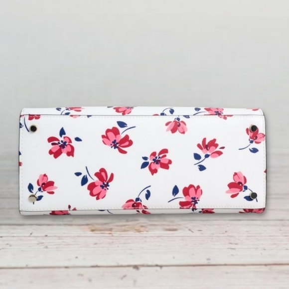 Kate Spade Staci Tea Garden Floral Medium Satchel Bag NWT - Picture 6 of 16